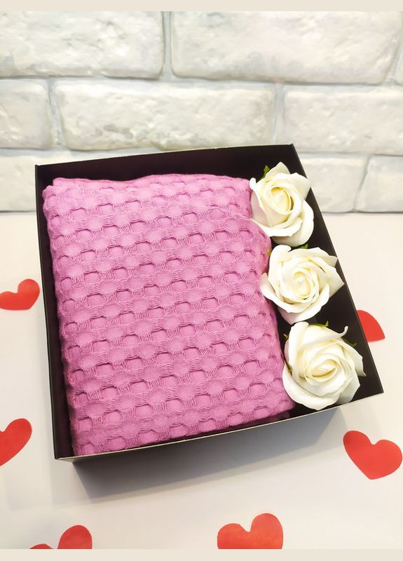 Подарунок для жінки SPA подарунковий набір День закоханих тюрбан рушник для волосся, мильні квіти троянди (5743-2228) No Brand (322301200)