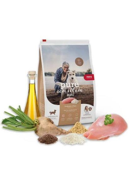 Ps Mini Truthahn&Reis корм для дорослих собак дрібних порід з індичкою та рисом Mera (372159051)