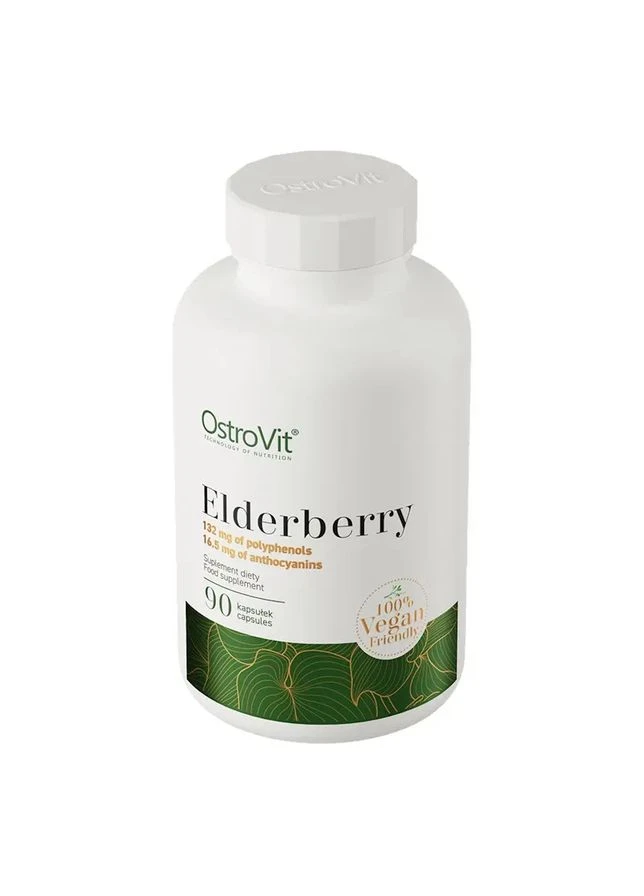 Чорна бузина Elderberry VEGE 90 капсул Ostrovit (362971384)