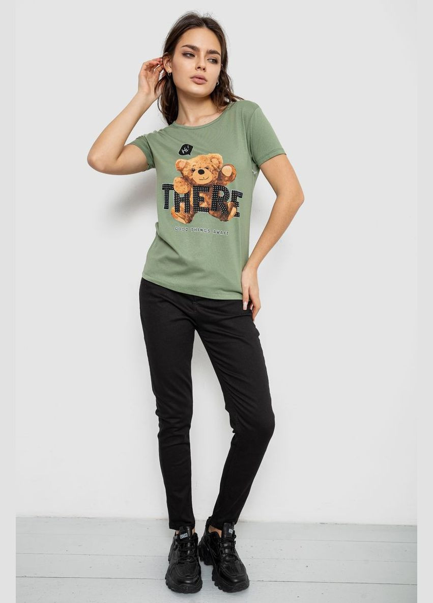 Футболка женская с принтом, 244R509 Ager - (365076162)