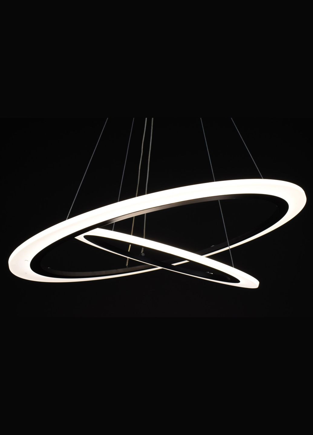 Люстра светодиодная подвесная LED светильник для квартиры на потолок лэд 28130 Черный 30-150х60х60 см. Sunnysky (364759727)