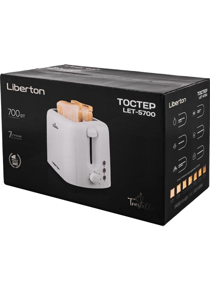 Тостер LET-5700 Liberton (328201001)