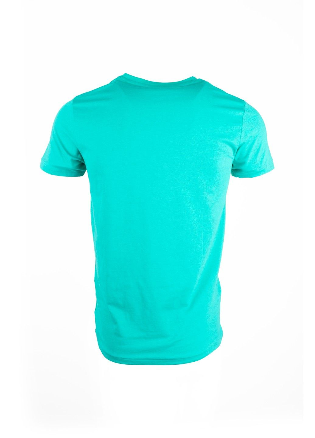 Бирюзовая футболка мужская top look бирюзовая 070821-001542 No Brand