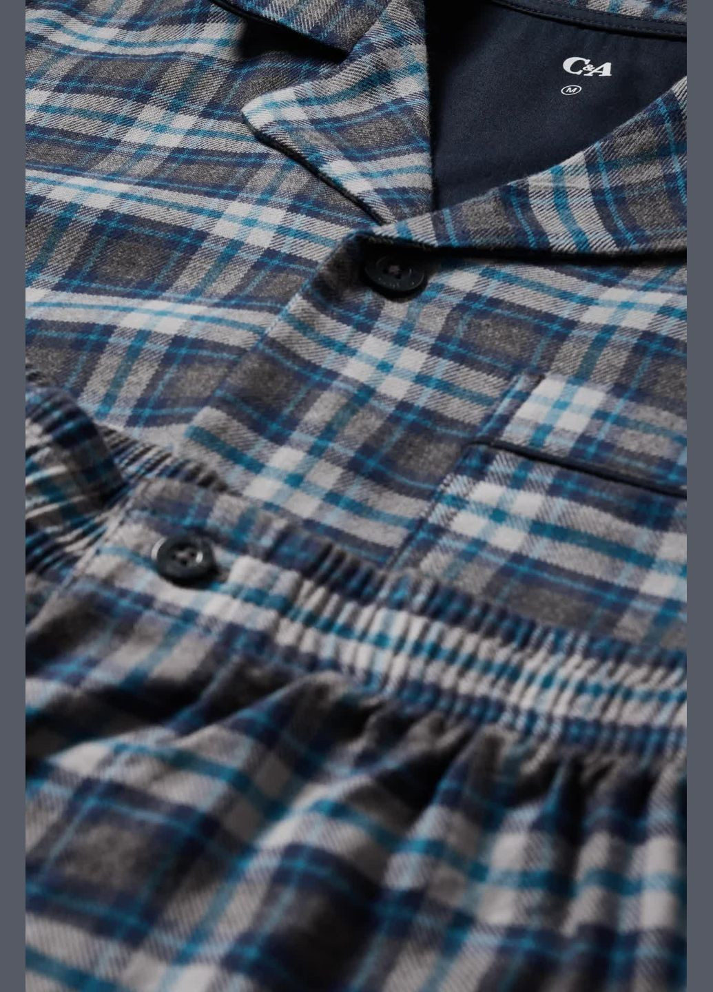 Фланелева піжама (сорочка, штани) C&A (282731950)