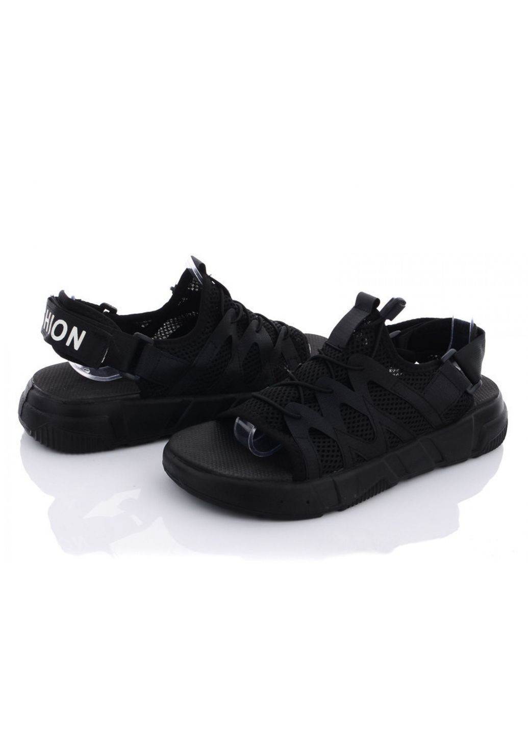 Сандалії чоловічі текстильні чорні No Brand summer shoes (284282530)