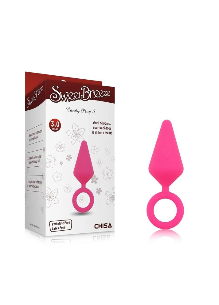Анальна пробка зі стопером Sweet Breeze рожева, S Chisa (347286778)