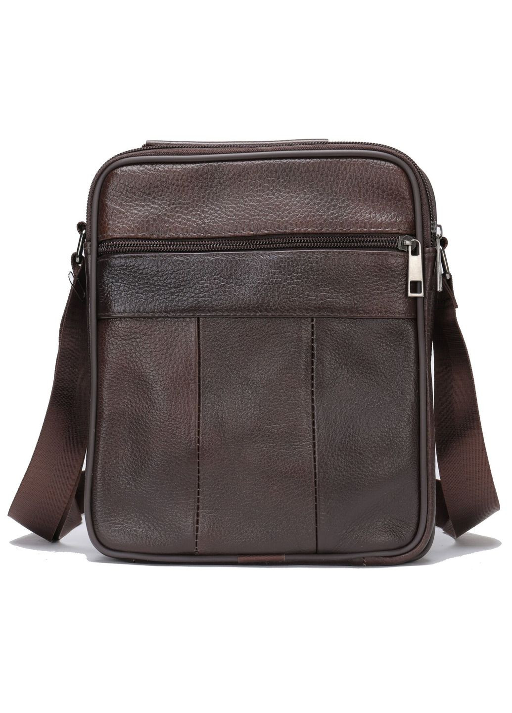 Шкіряна сумка крос боді чоловіча месенджер через плече коричнева 14706 Vintage (329198719)