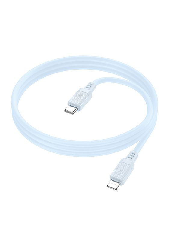 Кабель для зарядки Lightning Type-C для iphone/проволока, шнур тайп си на лайтнинг зарядный кабель для айфона 1м white Borofone (360631733)