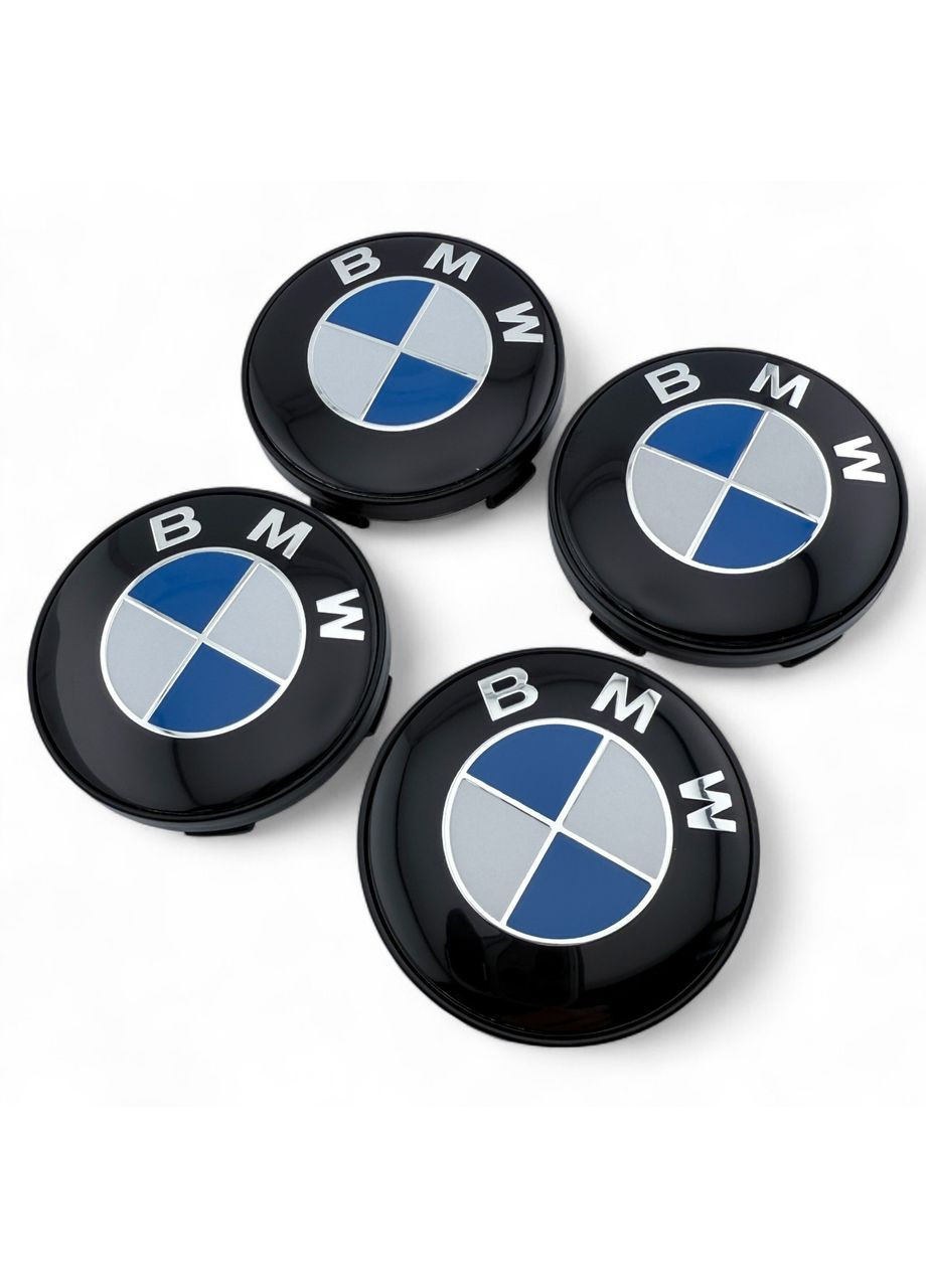 Ковпачки в диски БМВ заглушки для дисків 60/56 мм Синім логотипом (4 шт.) BMW (354698581)