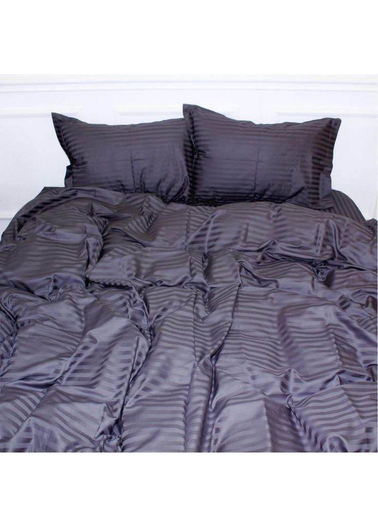 Постельное белье Satin Stripe 30-0012 Dark Gray 110х140 (m342988) Mirson Satin Stripe 30-0012 Dark Gray 110х140 дитячий (366568041)