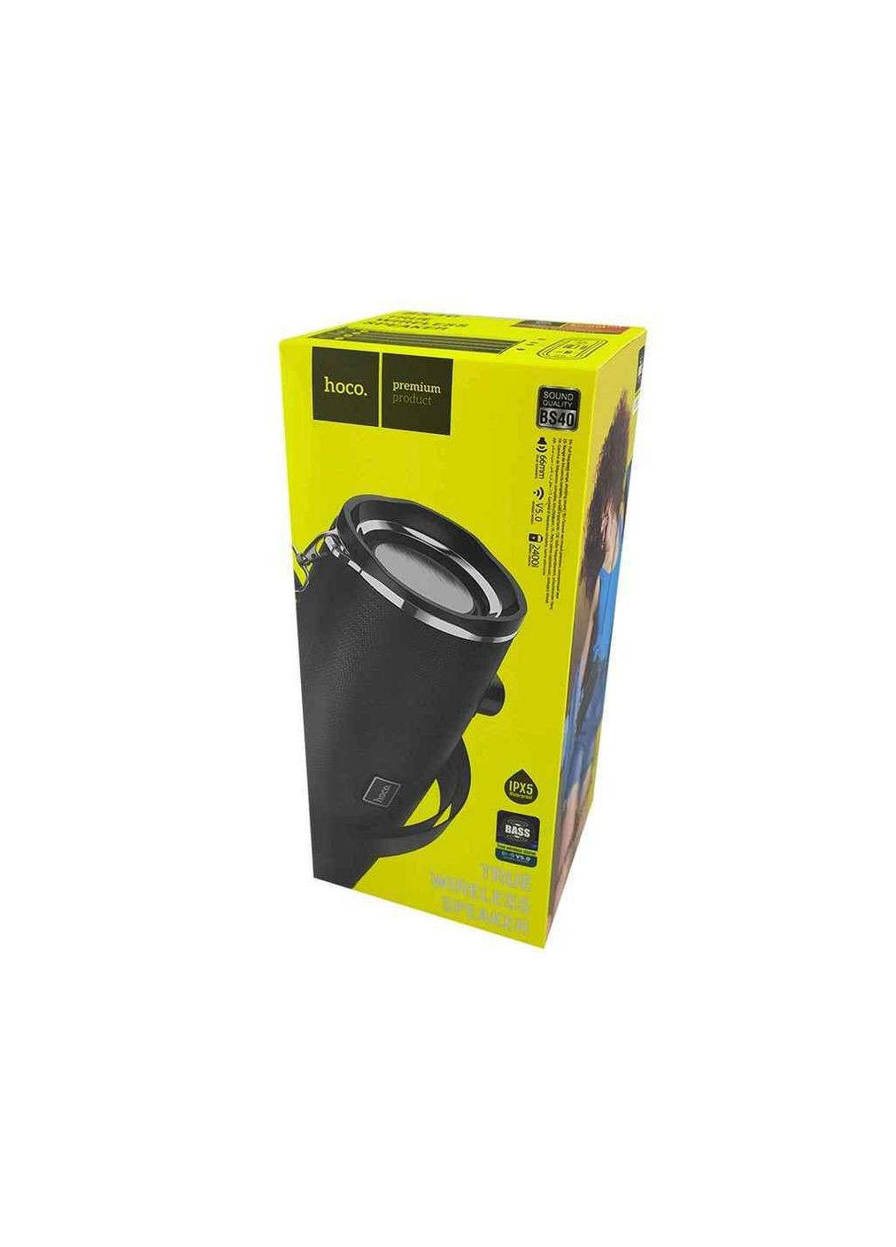 Портативна колонка BS40 чорна 23х9, 4х9, 8см ТМ Hoco (304426146)
