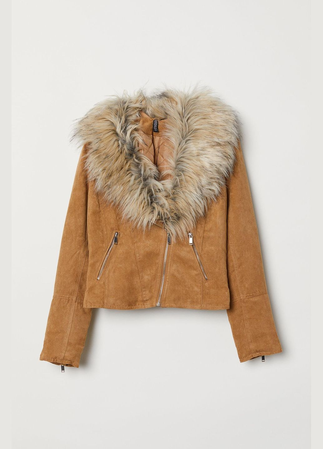 Коричнева куртка еко шкіра,коричневий, divided H&M