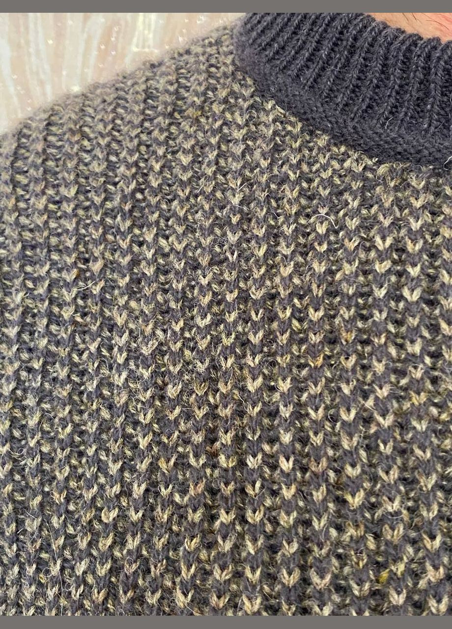 Комбінований зимовий теплий вовняний светр Ginger