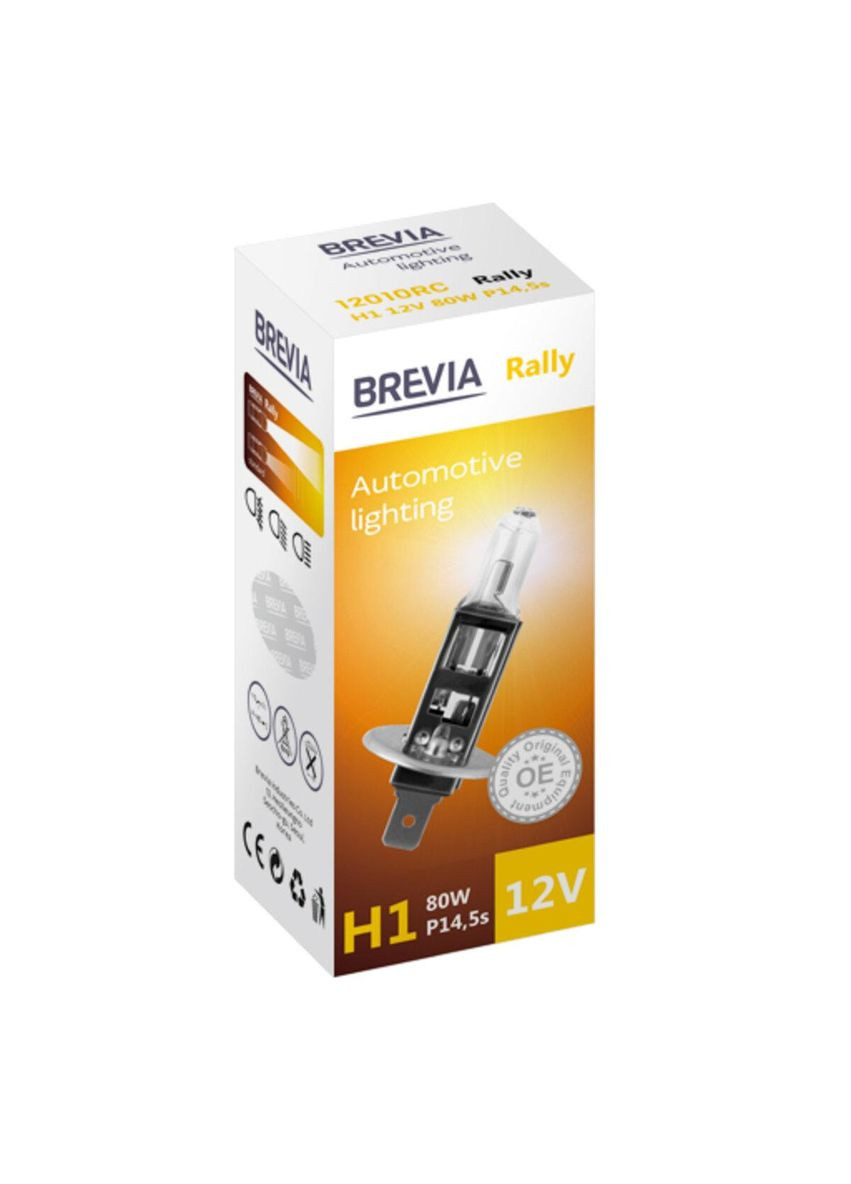 Галогенная лампа для авто 12010RC H1 12V 80W P14.5s Rally CP Brevia (293945155)