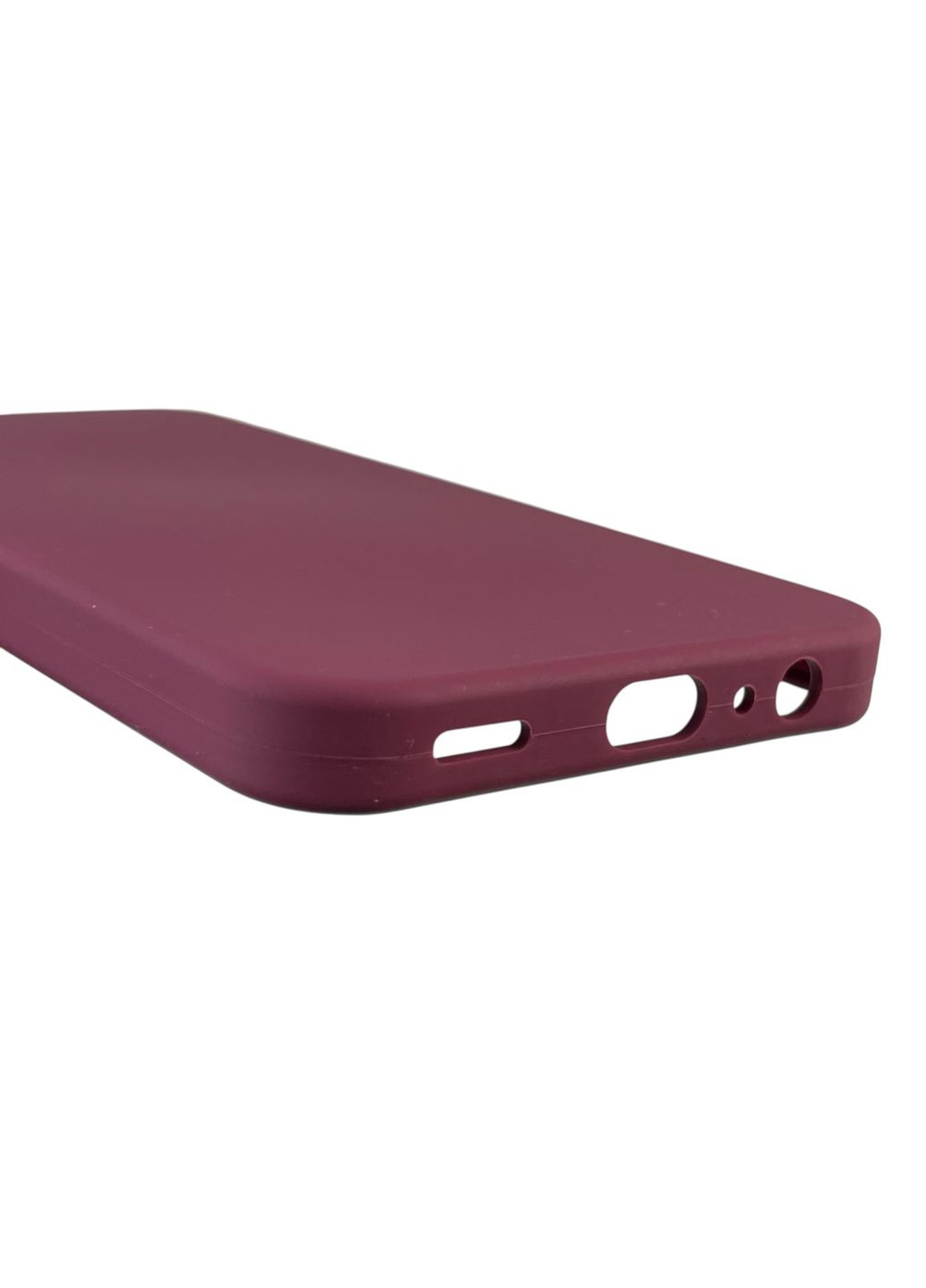 Чохол для Galaxy A15 (SM-A155M) силіконовий з мікрофіброю нековзний на самсунг а15 бордовий Samsung (366388298)