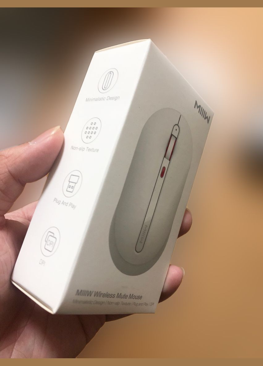 Мышка беспроводная Xiaomi MiiiW Wireless Mute Mouse White MWMM01 No Brand (264743092)