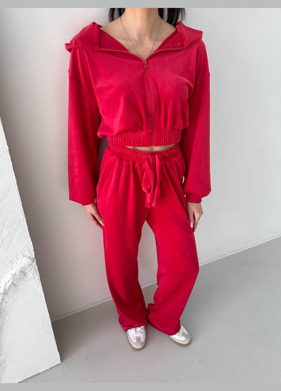 Велюровый костюм с кофтой и брюками Adelante (330577953)