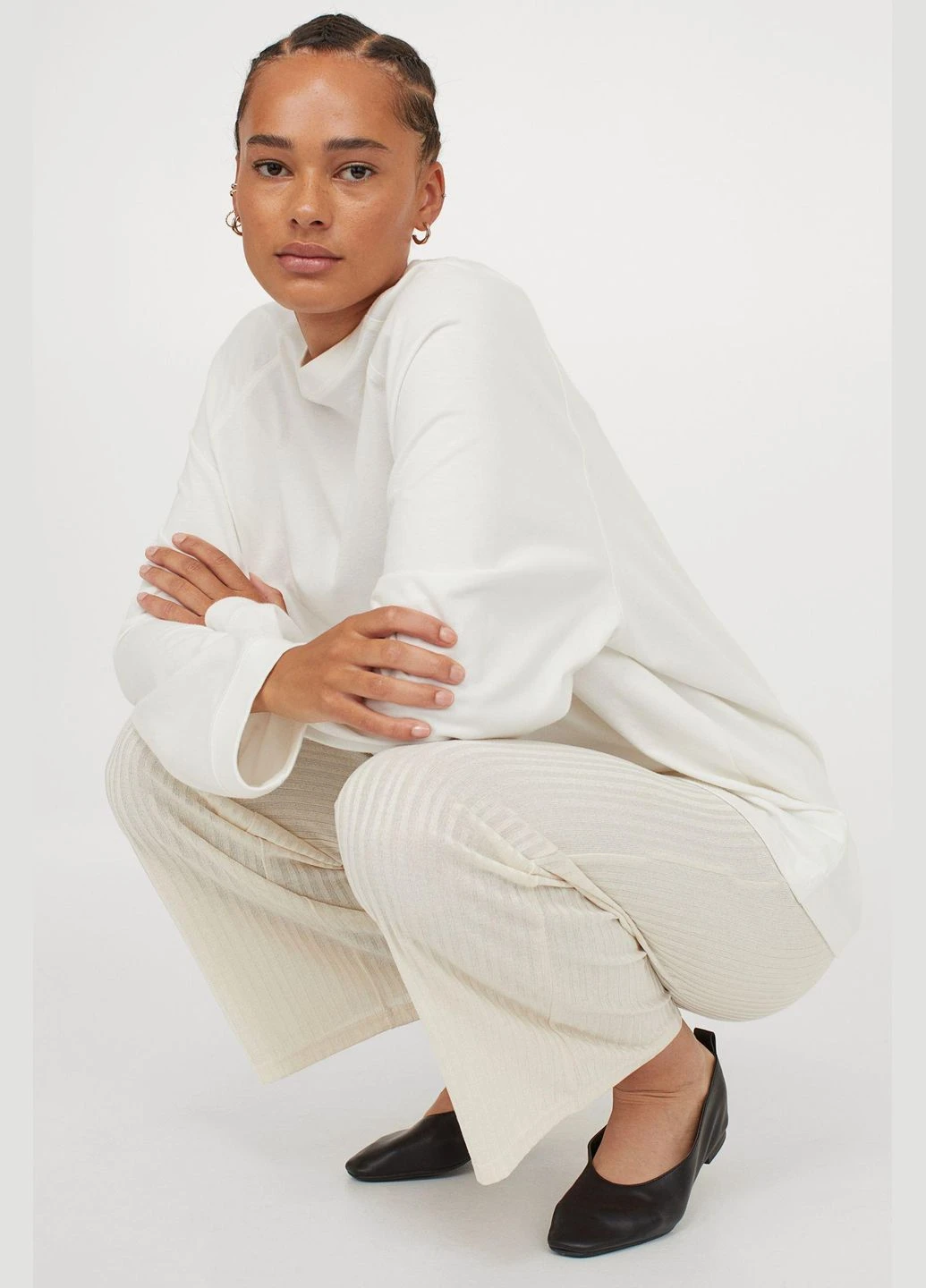 Штаны лето,кремовый, H&M (297153036)