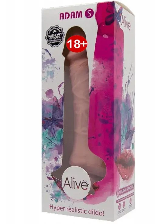 Реалістичний фалоімітатор на присосці Adam Flesh S бежевий Alive (360475606)