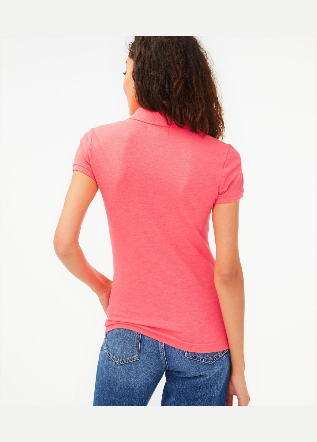 Розовая женская футболка-поло женское - поло a0173w Aeropostale