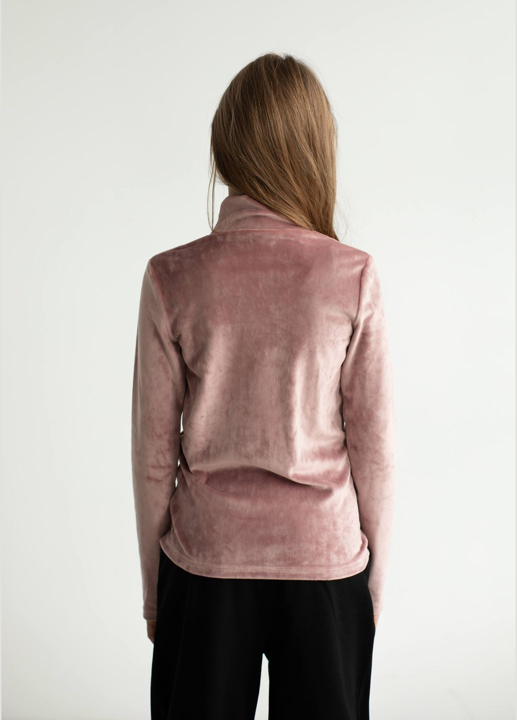 Водолазка велюровая "Cool" (пыльная роза) OlaN (327414287)