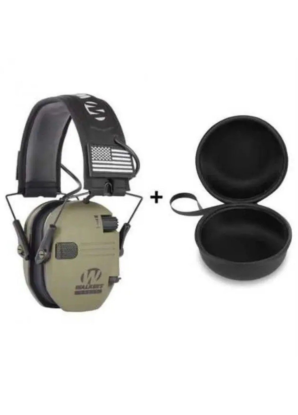 Тактичні активні навушники Walkers Razor (з чохлом) Оливковий No Brand (332634339)