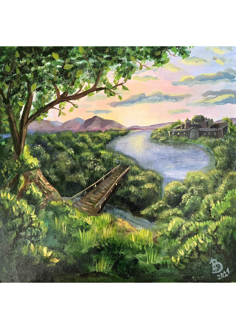 Картина акрилом, живопись 40*40 Avon (361036318)