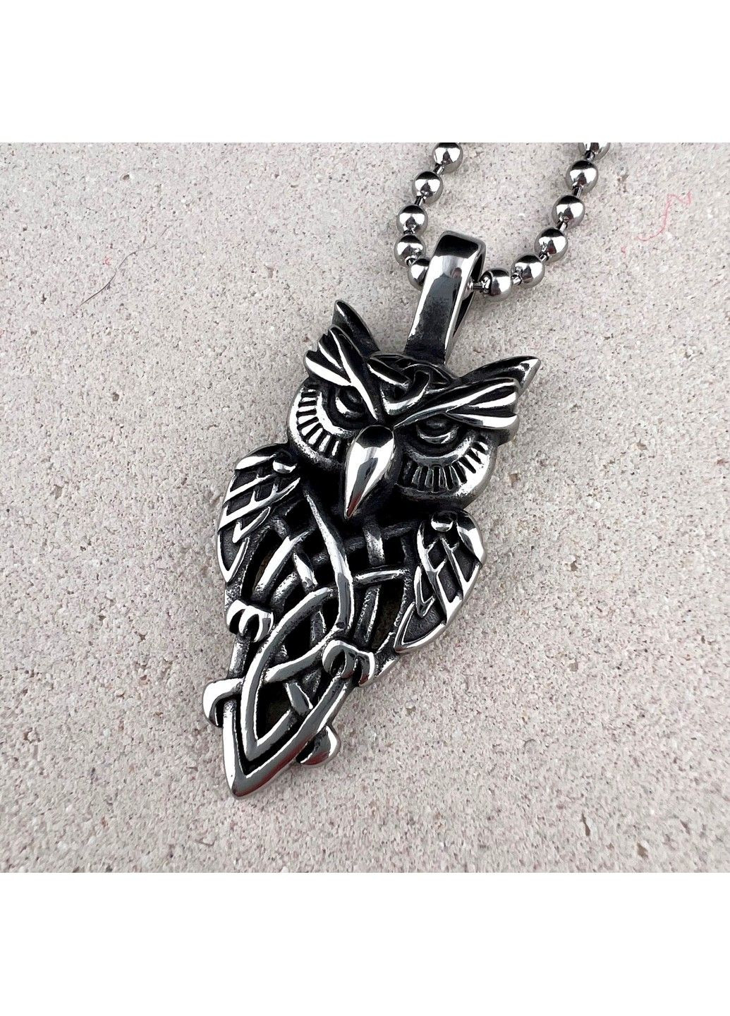 Готичний панк кулон сова з медичної сталі PS-054 No Brand (299340173)