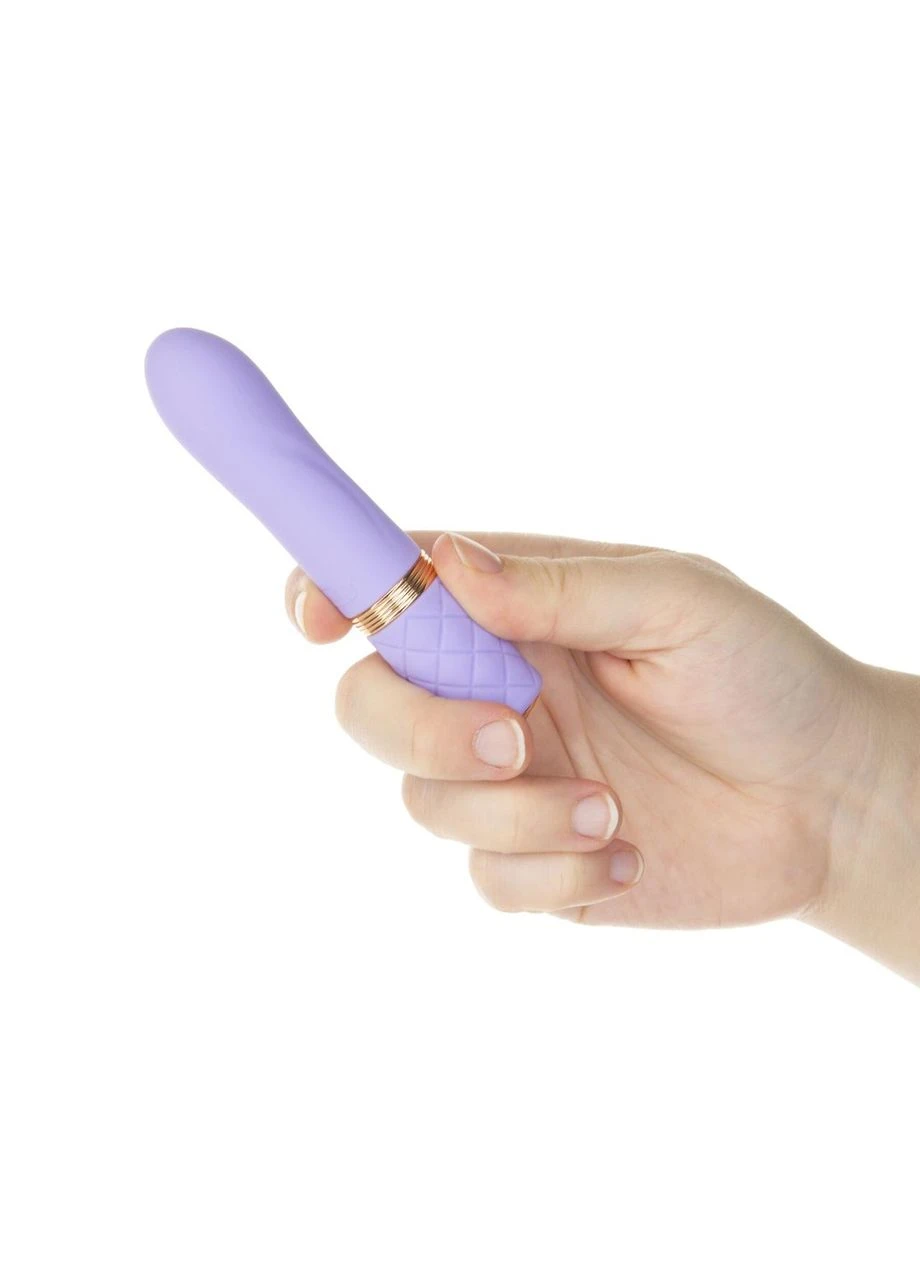 Розкішний вібратор Flirty Purple Special Edition, Сваровскі, пов’язка на очі+гра Pillow Talk (315015272)