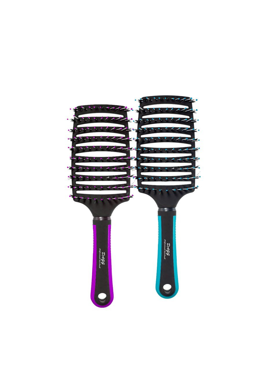 Щітка для волосся масажна продувна T122-1765TSP Бірюзова DAGG (336961269)