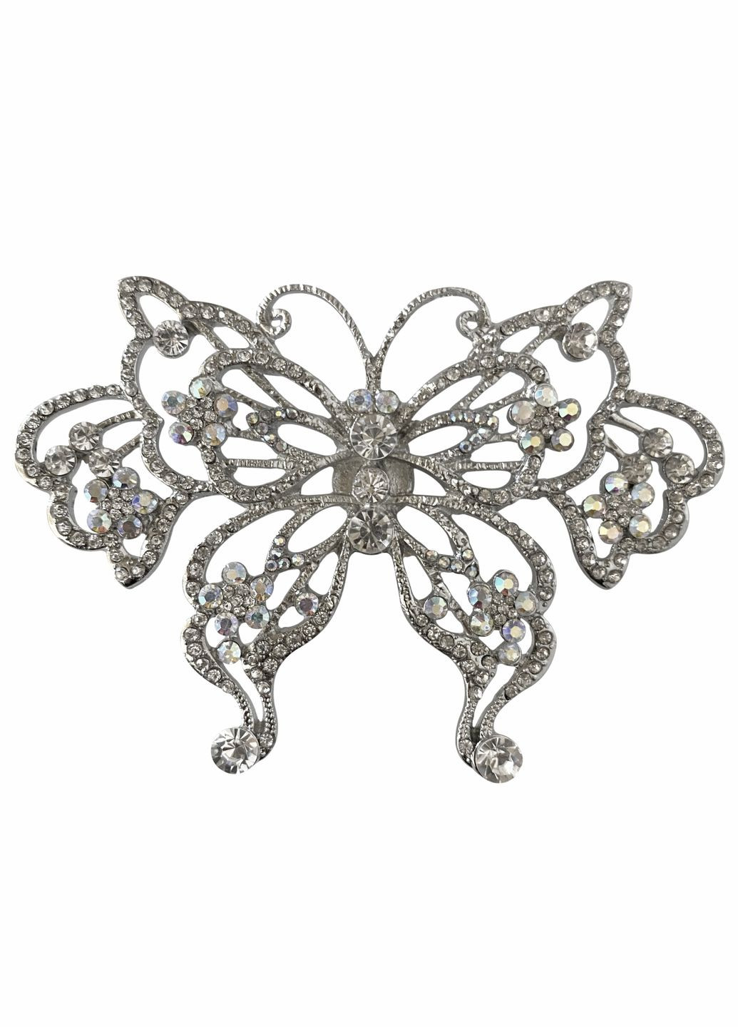 Магніт для штор метелик з камінчиком 1 11х8 см пара 2 шт MIS LT №15 (323147936)