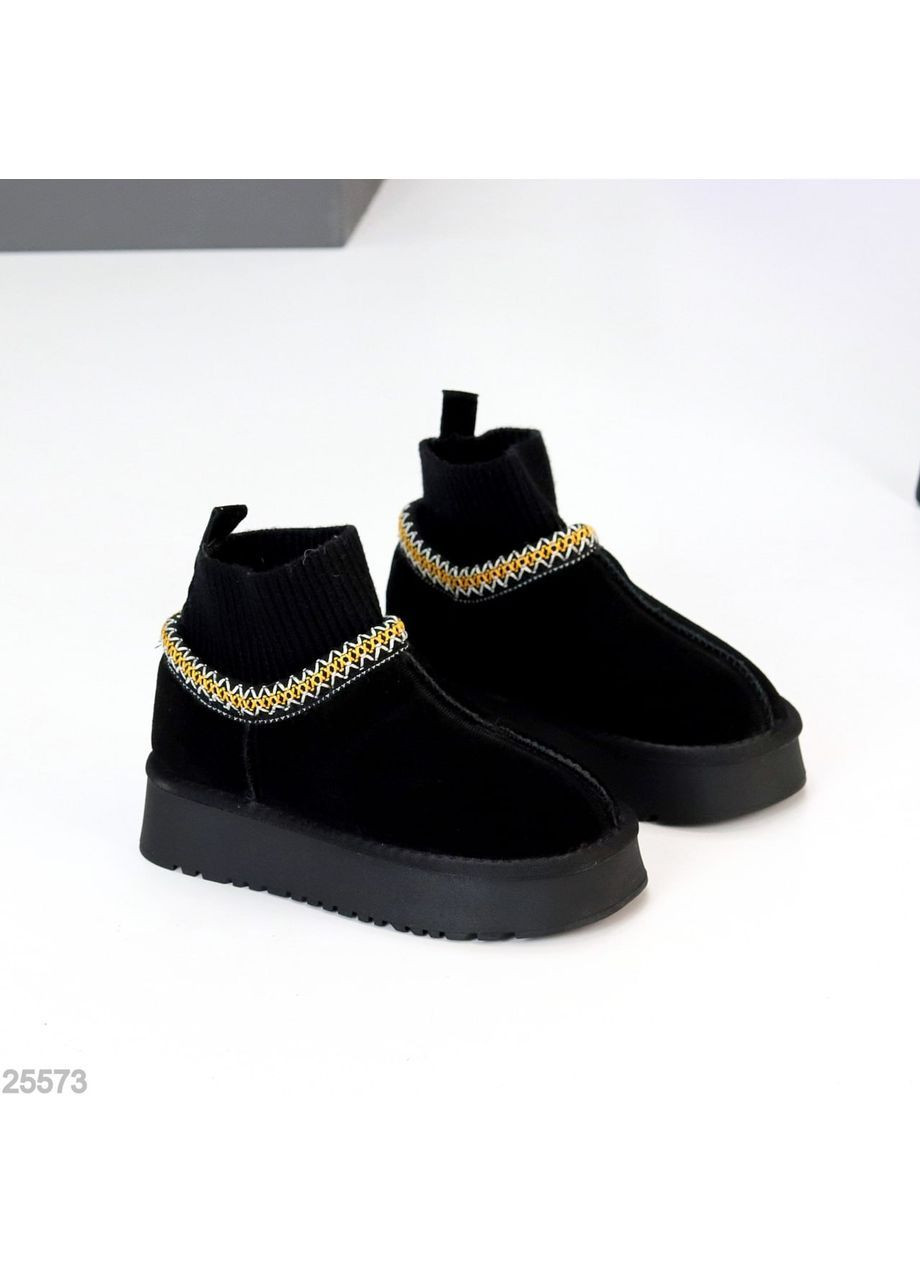 Замшеві Угги з імітацією шкарпеток Helen (363234889)