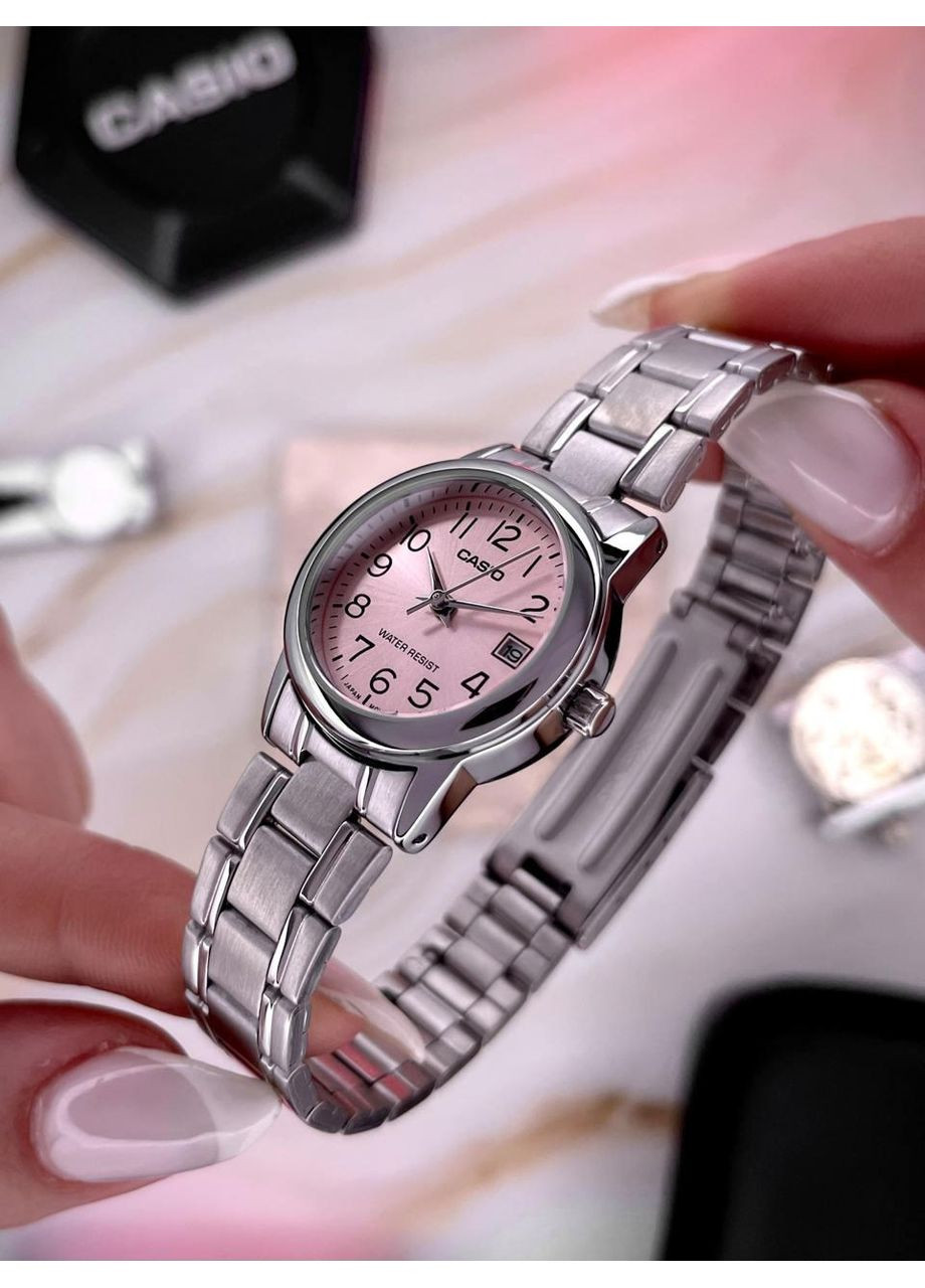 Женские кварцевые наручные часы (Касио) LTP-V002D-4B, минеральное стекло Casio (364221168)