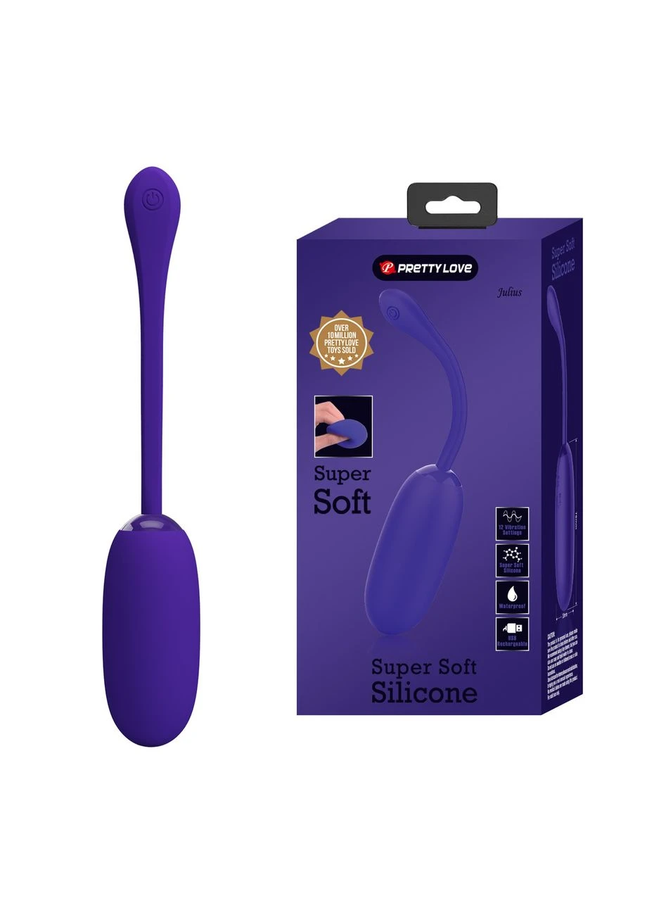 Віброяйце, що перезаряджається Julius EGG Purple, BI-014653-3 Pretty Love (383069282)