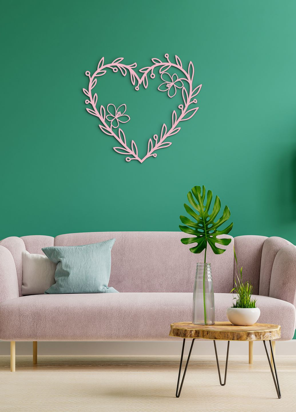 Настінний декор для дому, картина лофт "Закоханість серце", декоративне панно 35х40 см Woodyard (292112444)