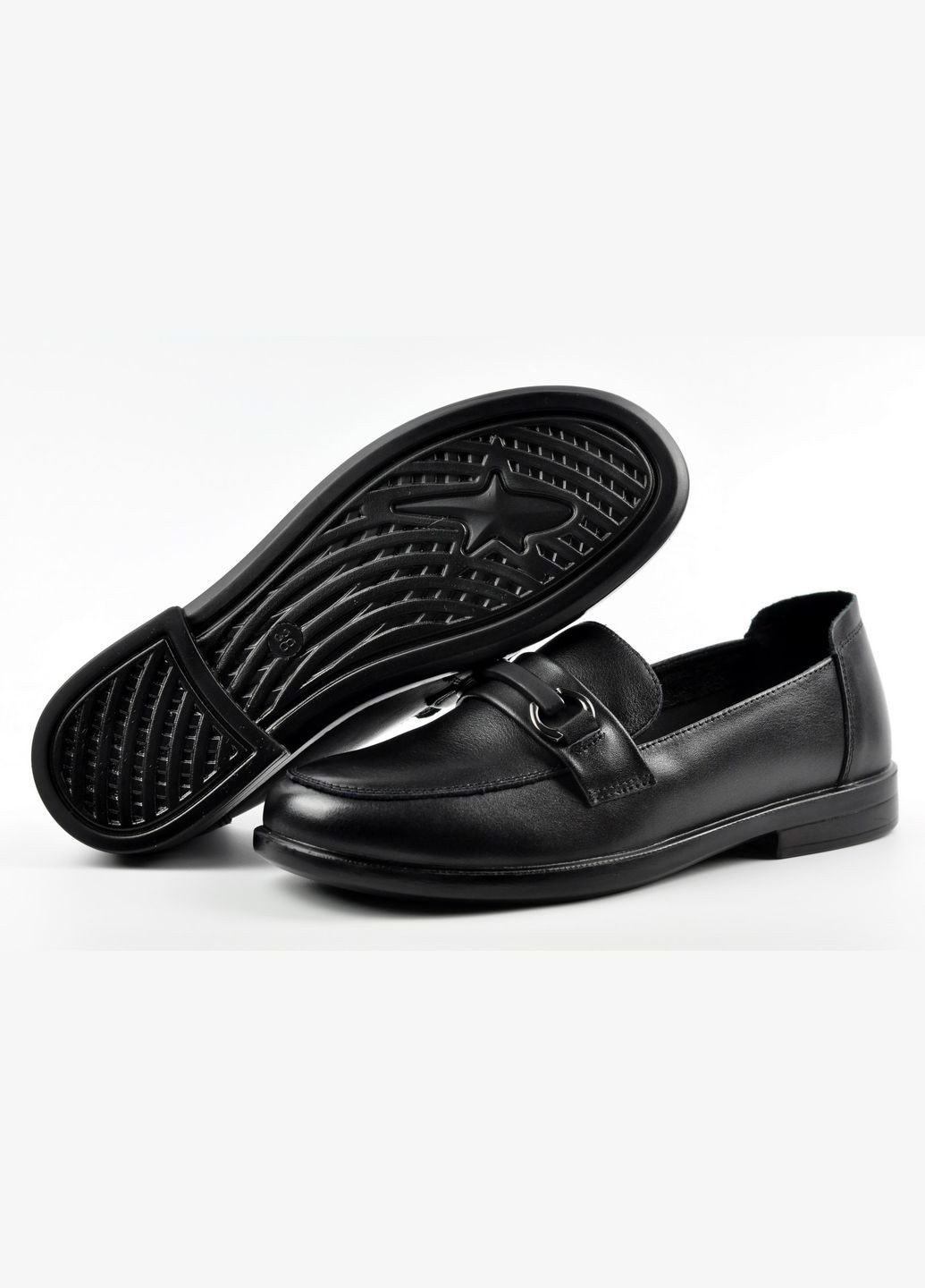 ALLSY Жіночі лофери чорний з спілок, китай — літо (322111435)