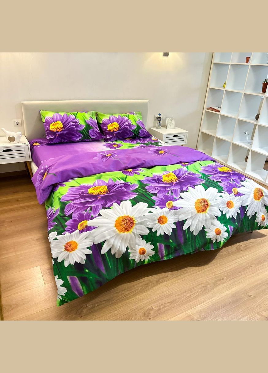 Постільна білизна " ", Полікотон,Фіолетовий, Семейний, P-0115 Lelit (308071825)