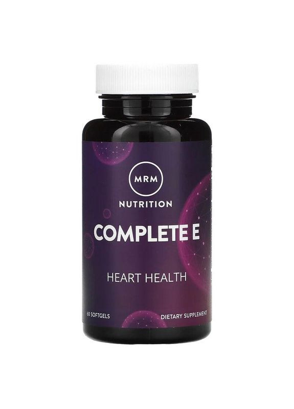 Вітамін Е Nutrition Complete E Heart Health комплекс токоферолів та токотрієнолів для серця 60 капсул MRM (265092083)