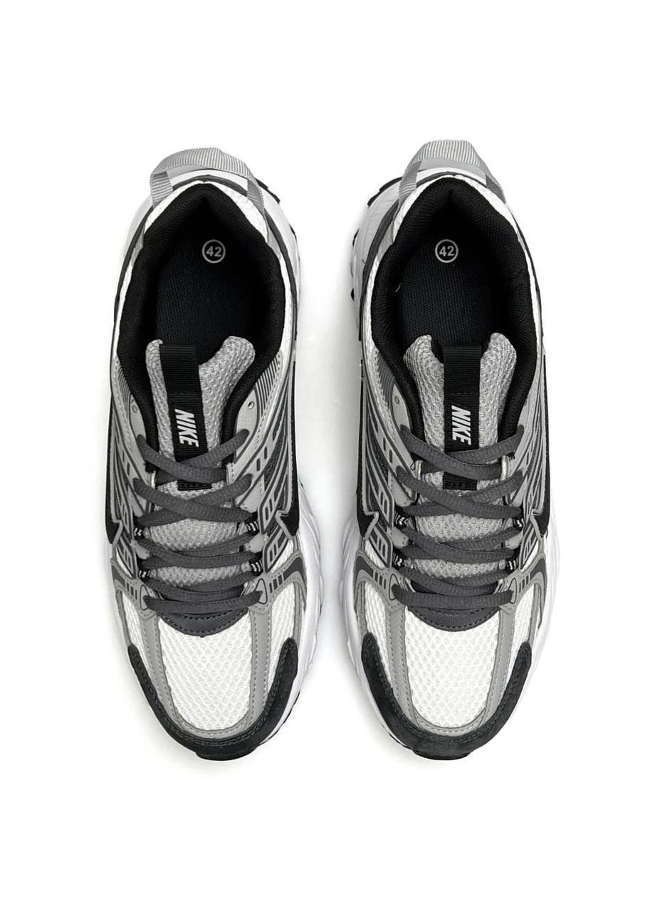 Сірі кросівки чоловічі демісезон Nike V2K Run Grey Black White