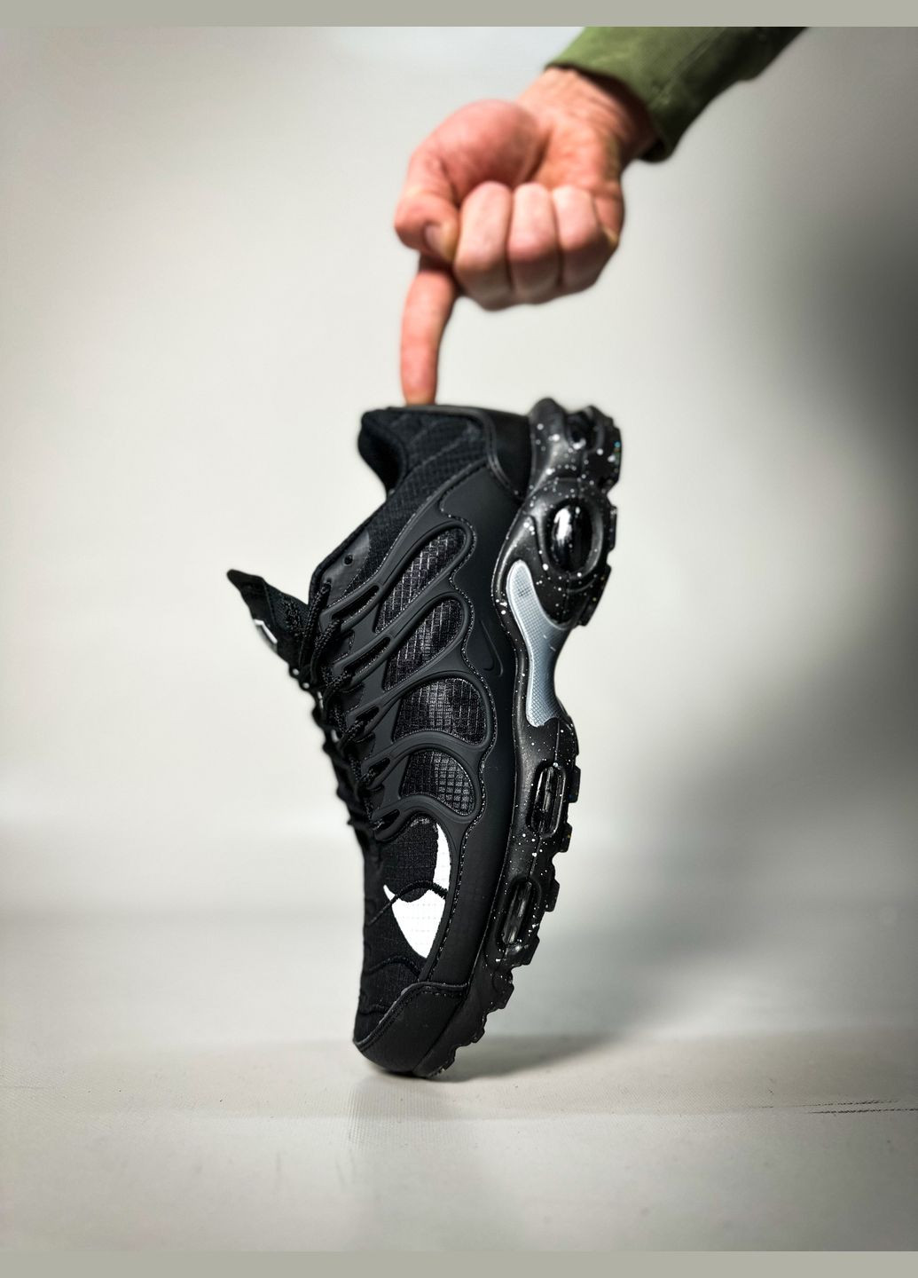Чорні Осінні кросівки чоловічі nike air max terrascape "black metalic" | найк аір макс чорні No Brand