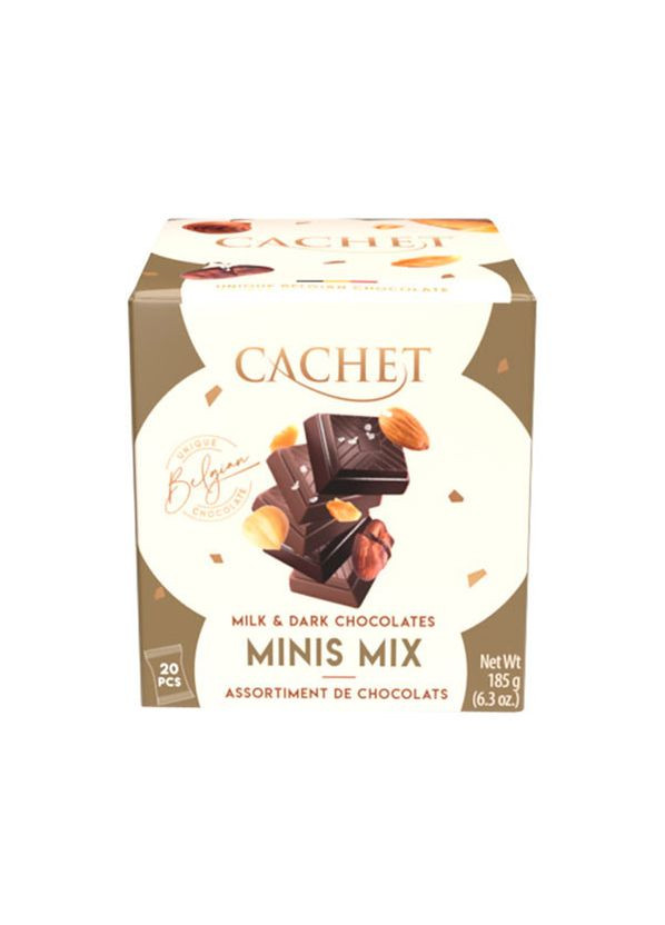 Цукерки Minis Mix Milk & Dark Choсolates 185 г Cachet (359472401)