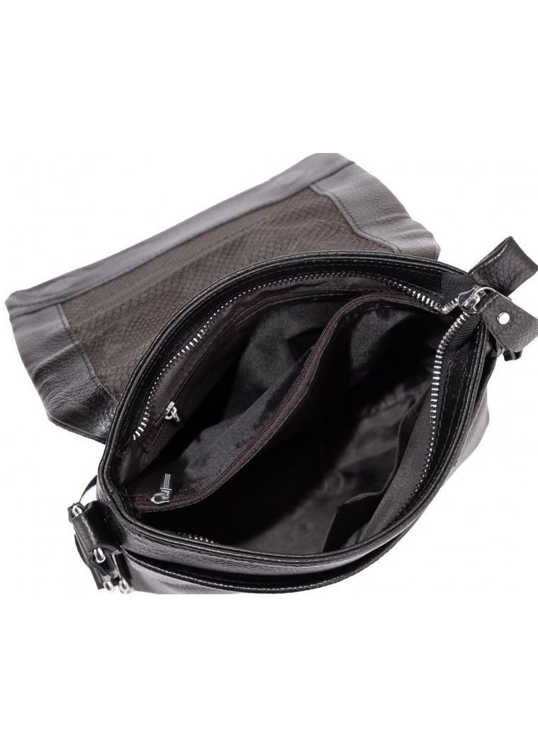 Сумка мужская из натуральной кожи черная Tiding Bag (308791634)