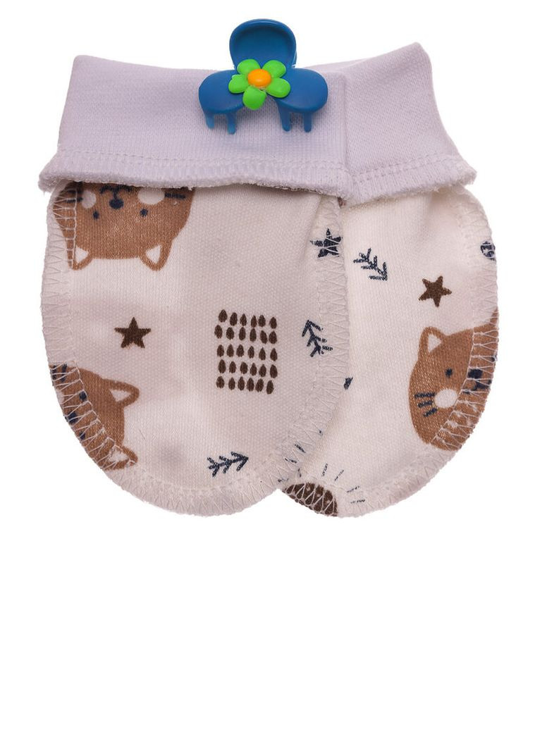 Подряпини на гумці інтерлок з кішечкою білі 56 см (53338) BABYKROHA (330795346)