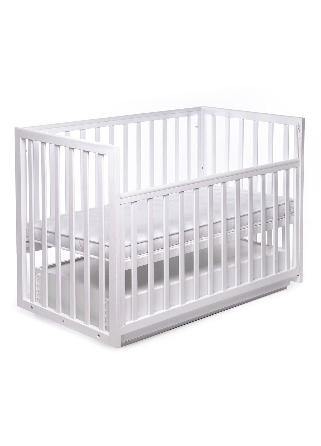 Кроватка деревянная Волшебная, с ящиком. White (149770) Наталка (340908375)