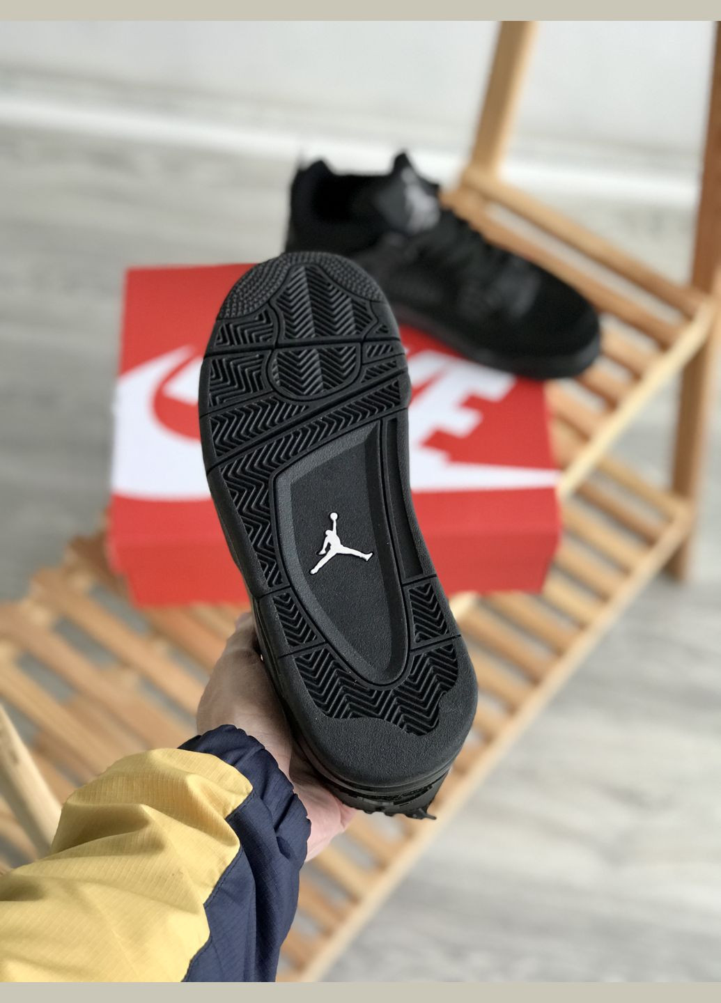 Кросівки жіночі і чоловічі Nike Air Jordan 4 Retro Black Cat black | Найк Аір Джордан 4 Ретро Блек Кет чорні No Brand чорні всесезони (307288639)
