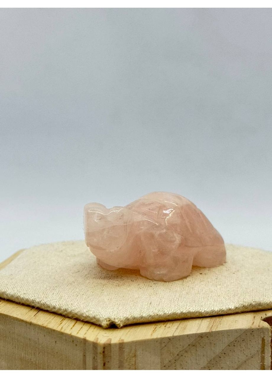 Черепаха з рожевого кварцу 55*32 мм Рожевий No Brand (361319865)