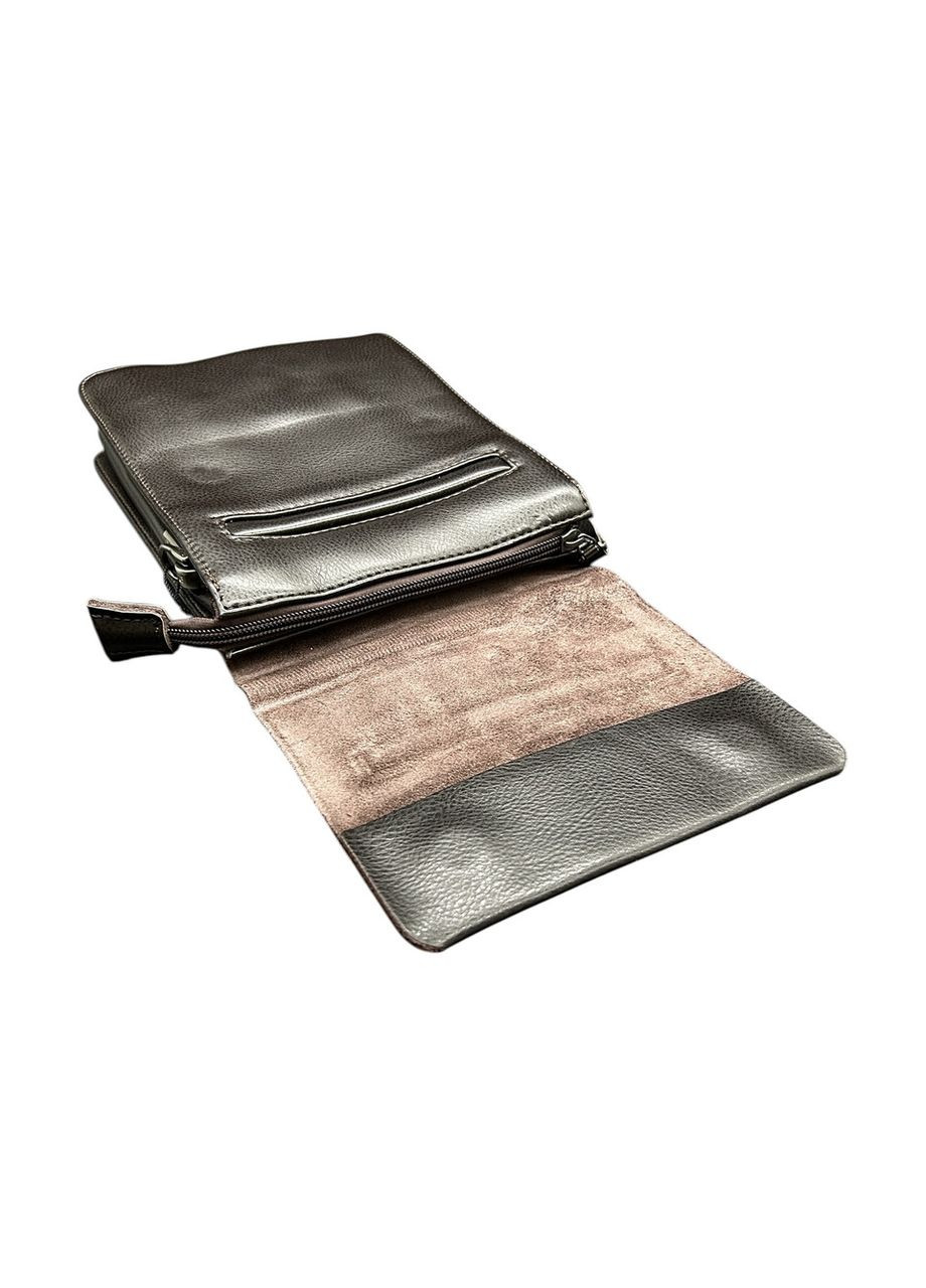 Чоловіча сумка з еко-шкіри Bradford 1381-1 коричнева 20 х 17 х 4 No Brand (371682194)