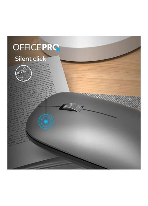 Мишка (M225G) OfficePro M225G Silent Click Wireless Gray (316223213)