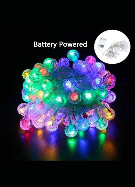 Светодиодная гирлянда 40 LED Outhome крепкие стеклянные шарики, 6м, разноцветный цвет (S4LDMCOTHM) Smart (302392418)