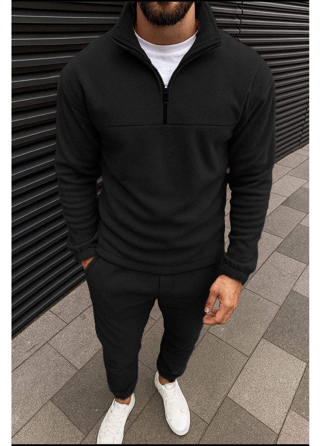 Костюм спортивный мужской флисовый No Brand спортивный костюм (303106106)